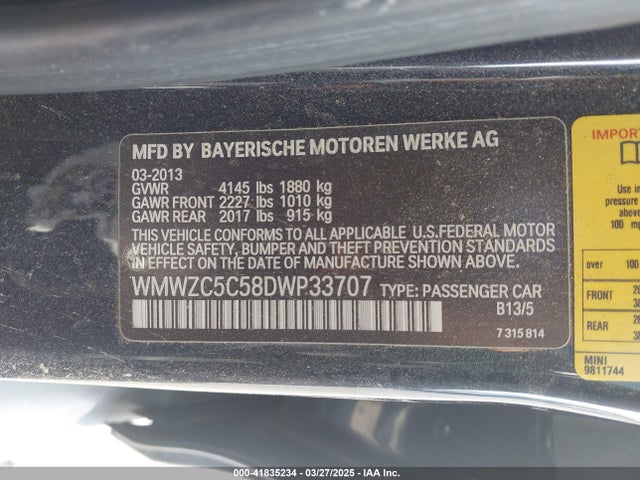 2013 MINI COUNTRYMAN WMWZC5C58DWP33707 Photo 8