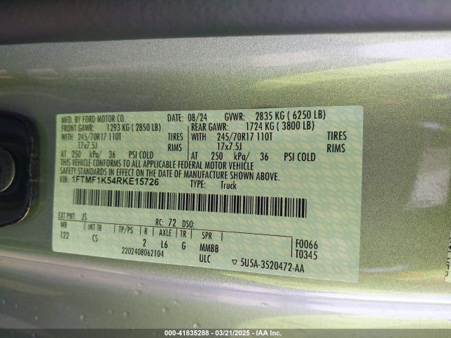 1FTMF1K54RKE15726 Ford F-150 Xl