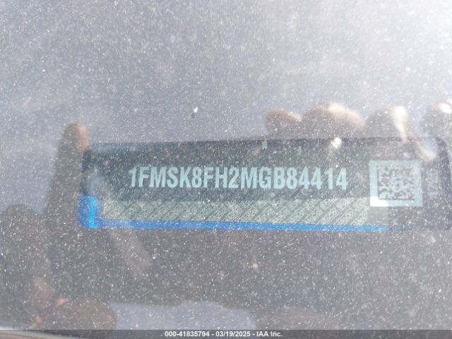 2021 FORD EXPLORER 1FMSK8FH2MGB84414 Photo 8