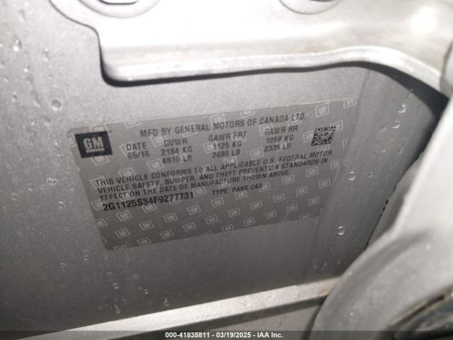 2G1125S34F9277731 Chevrolet Impala 2lt