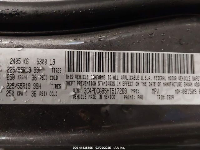 3C4PDCGB5HT517269 Dodge Journey Crossroad
