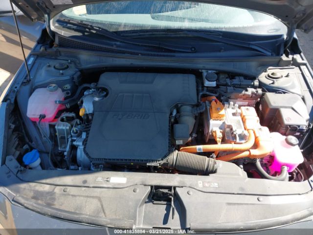 KMHLM4AJ0PU071388 Hyundai Elantra Hybrid Blue