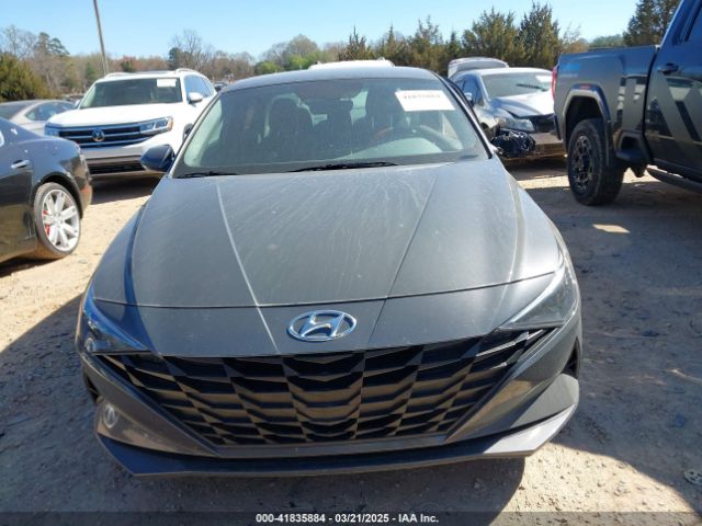 KMHLM4AJ0PU071388 Hyundai Elantra Hybrid Blue