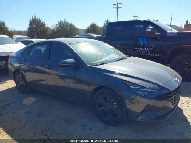 KMHLM4AJ0PU071388 Hyundai Elantra Hybrid Blue