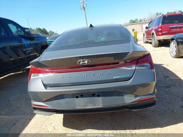 KMHLM4AJ0PU071388 Hyundai Elantra Hybrid Blue