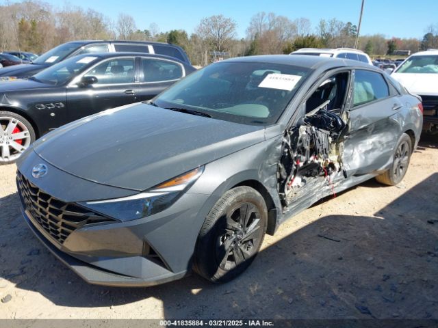 KMHLM4AJ0PU071388 Hyundai Elantra Hybrid Blue