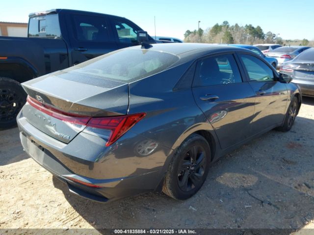 KMHLM4AJ0PU071388 Hyundai Elantra Hybrid Blue