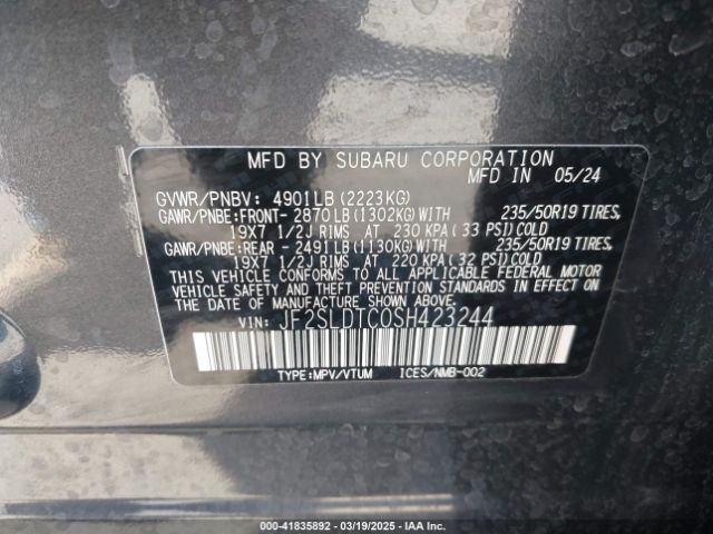 JF2SLDTC0SH423244 Subaru Forester
