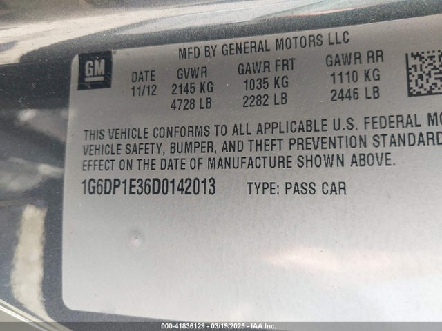 2013 CADILLAC CTS 1G6DP1E36D0142013 Photo 8