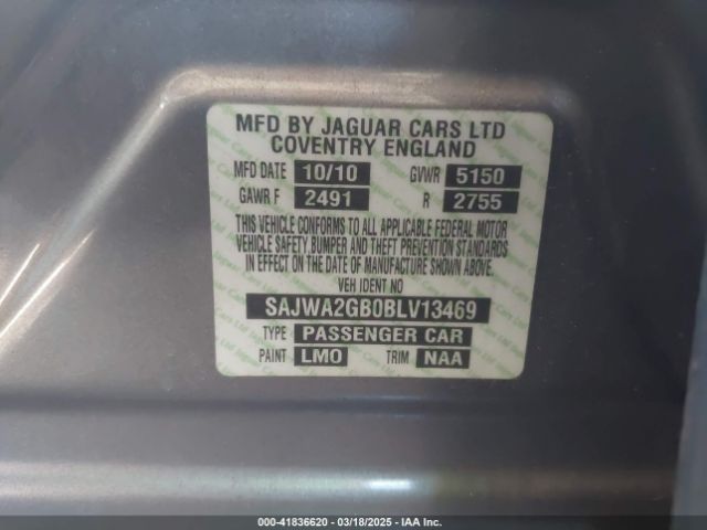 2011 JAGUAR XJ SAJWA2GB0BLV13469 Photo 8