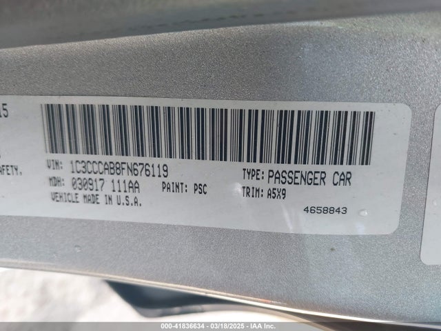 Chrysler 200 Limited 2015 1C3CCCAB8FN676119 Image 9