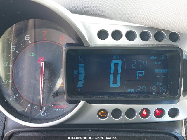 1G1JG6SB7F4129087 Chevrolet Sonic Rs Auto