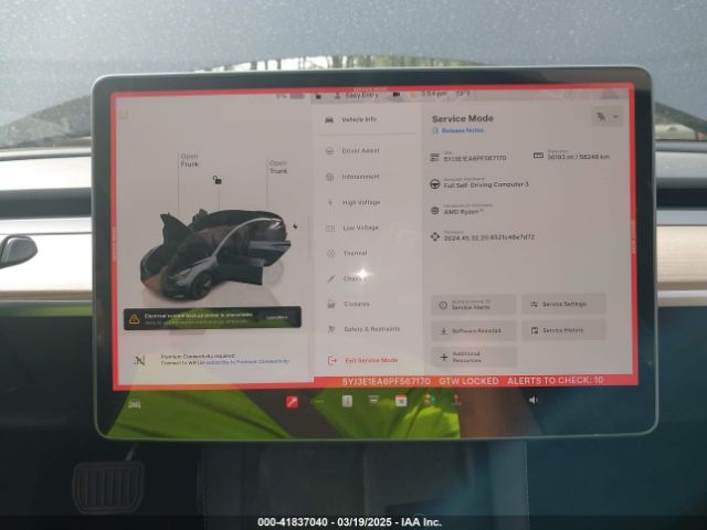 5YJ3E1EA6PF567170 Tesla Model 3 Rear-wheel Drive