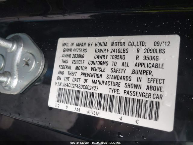 2013 ACURA TSX JH4CU2F48DC002427 Photo 8