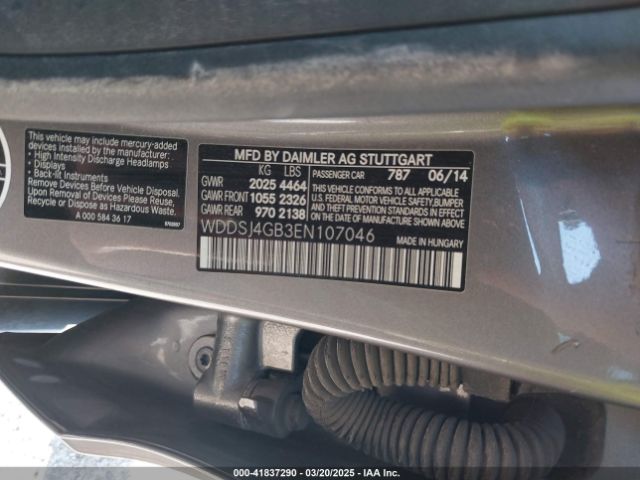 WDDSJ4GB3EN107046 Mercedes-Benz CLA 250 4MATIC