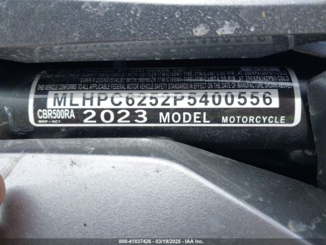 2023 HONDA CBR500 MLHPC6252P5400556 Photo 9