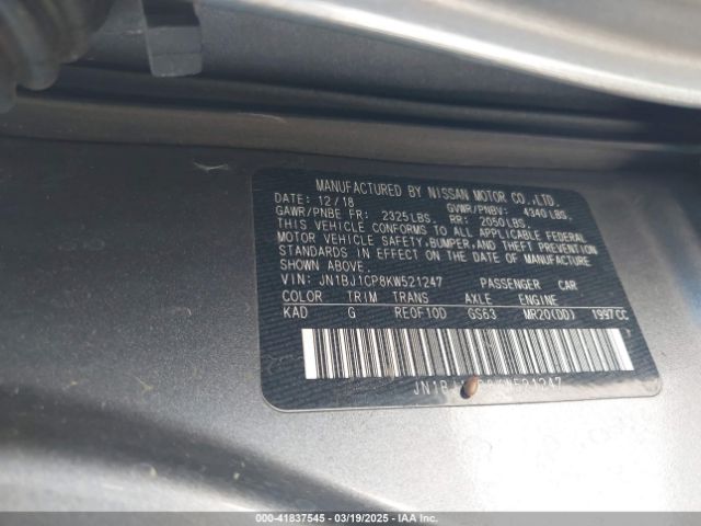 JN1BJ1CP8KW521247 Nissan Rogue Sport S