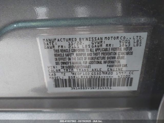 3N1AB8DV5NY314441 Nissan Sentra Sr Xtronic Cvt