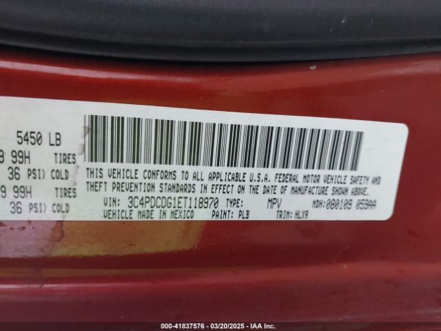 3C4PDCDG1ET118970 Dodge Journey Limited