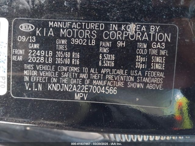 KNDJN2A22E7004566 KIA Soul
