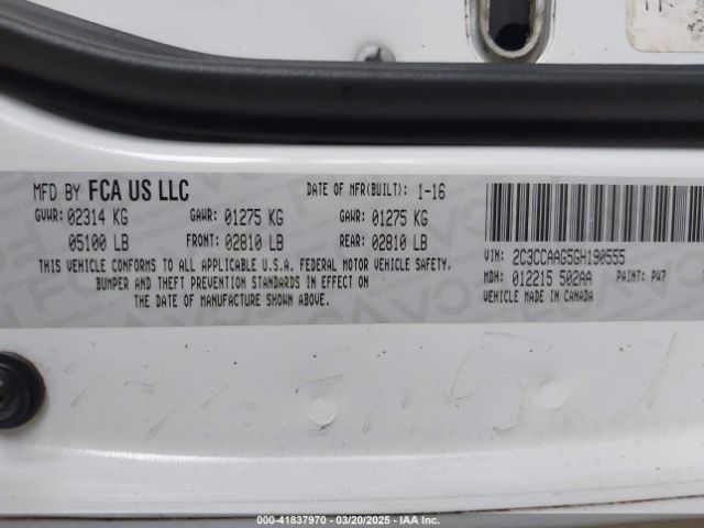 2C3CCAAG5GH190555 Chrysler 300 Limited