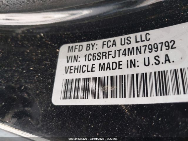 1C6SRFJT4MN799792 RAM 1500