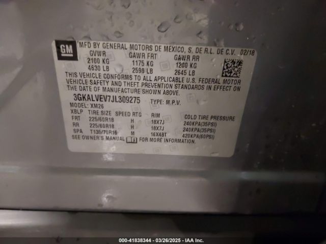 2018 GMC TERRAIN 3GKALVEV7JL309275 Photo 8