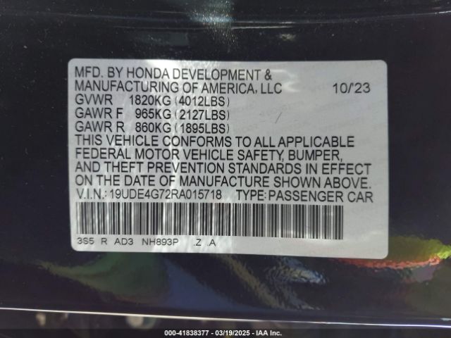19UDE4G72RA015718 Acura Integra A-spec W/ Technology