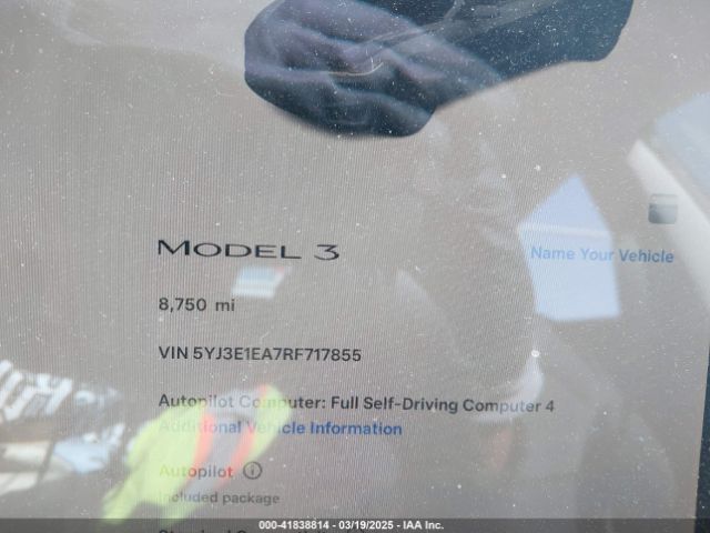 5YJ3E1EA7RF717855 Tesla Model 3 Long Range Dual Motor All-wheel Drive/rear-wheel Drive
