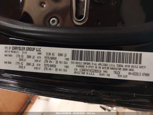 1C6RR7NT4ES295910 RAM 1500 Laramie