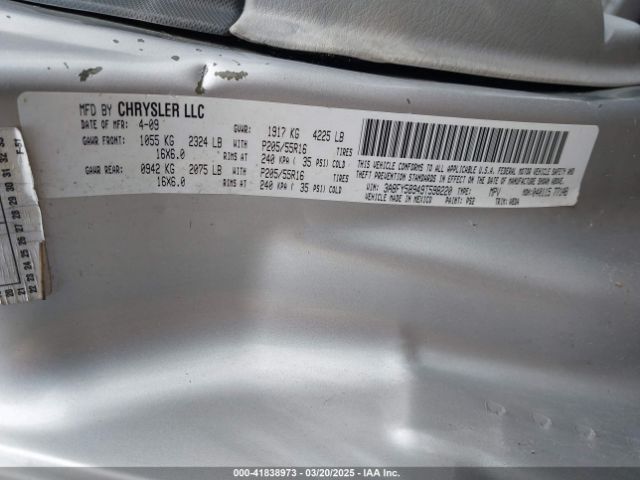 2009 CHRYSLER PT CRUISER 3A8FY58949T598220 Photo 8