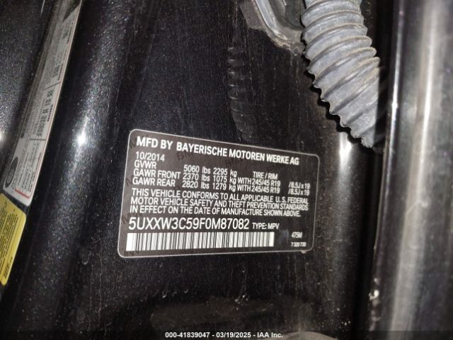 5UXXW3C59F0M87082 BMW X4 Xdrive28i