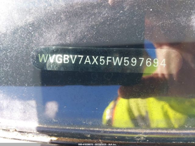 WVGBV7AX5FW597694 Volkswagen Tiguan Sel