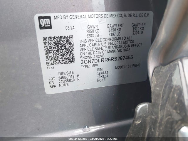 Chevrolet x0c+ec3 2024 3GN7DLRR6RS297455 Image 9