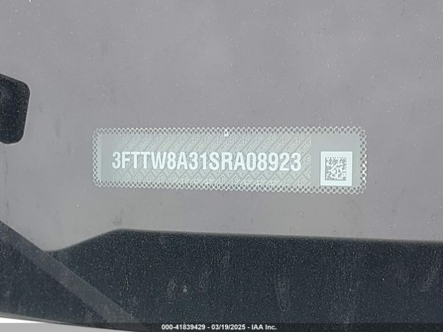 3FTTW8A31SRA08923 Ford Maverick Xl