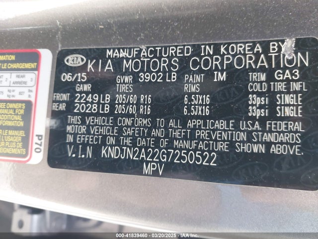 KNDJN2A22G7250522 KIA Soul