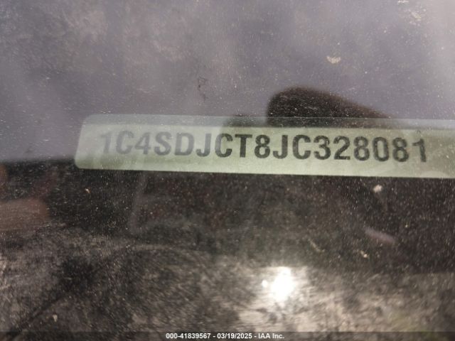 1C4SDJCT8JC328081 Dodge Durango R/t Awd