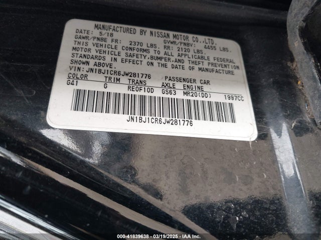 JN1BJ1CR6JW281776 Nissan Rogue Sport Sv