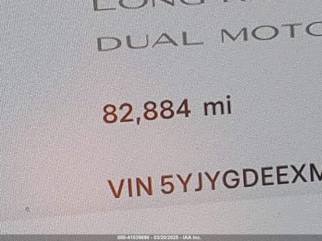 5YJYGDEEXMF304096 Tesla Model Y Long Range Dual Motor All-wheel Drive