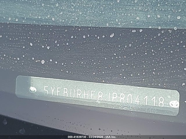5YFBURHE8JP804118 Toyota Corolla Xse