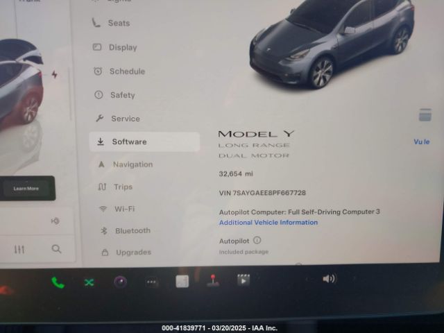 7SAYGAEE8PF667728 Tesla Model Y Awd/long Range Dual Motor All-wheel Drive