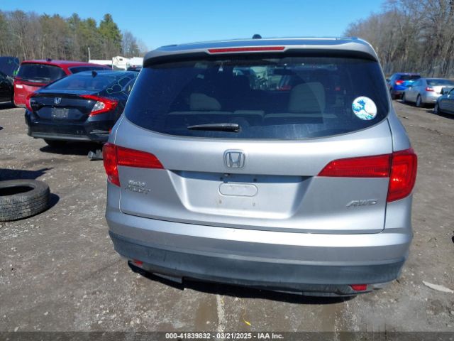 5FNYF6H86GB082066 Honda Pilot Ex-l