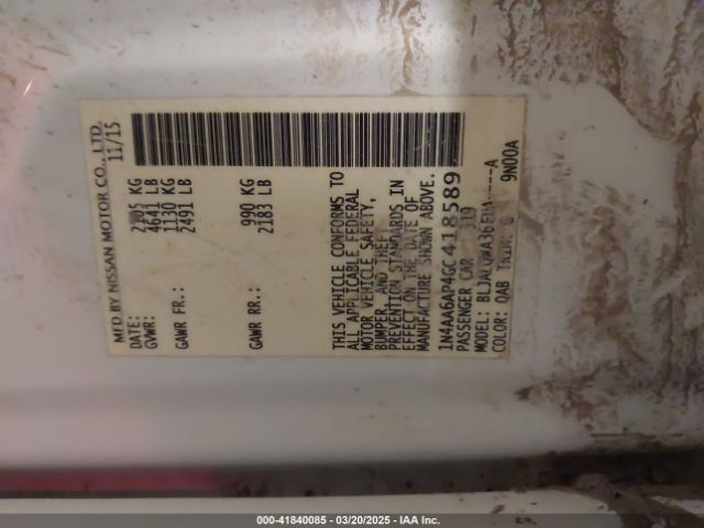 1N4AA6AP4GC418589 Nissan Maxima 3.5 S