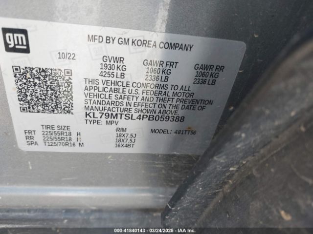 2023 CHEVROLET TRAILBLAZER KL79MTSL4PB059388 Photo 8