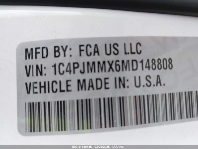 1C4PJMMX6MD148808 Jeep Cherokee 80th Anniversary 4x4