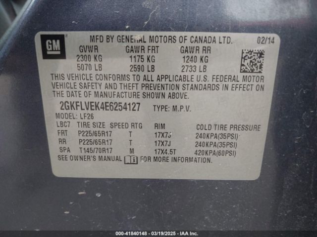 2GKFLVEK4E6254127 GMC Terrain Sle-1