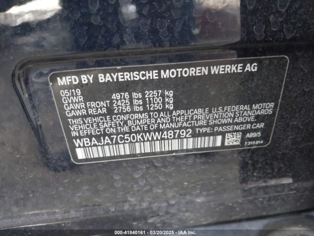 WBAJA7C50KWW48792 BMW 530i Xdrive