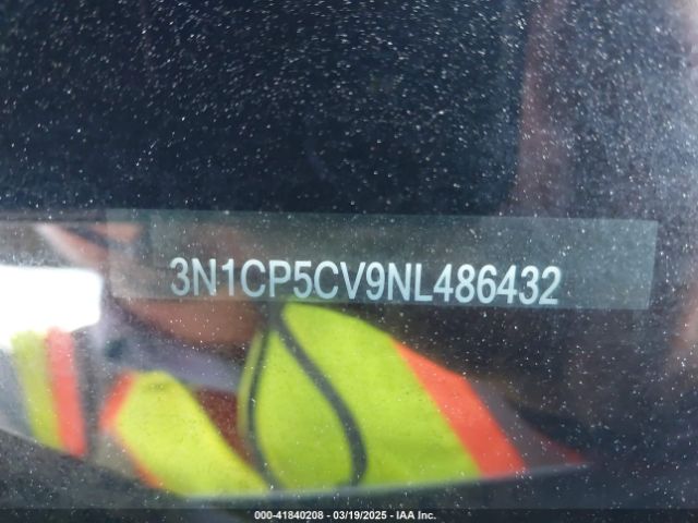 3N1CP5CV9NL486432 Nissan Kicks Sv Xtronic Cvt