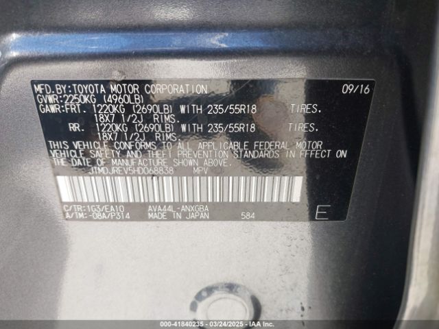 JTMDJREV5HD068838 Toyota Rav4 Hybrid Limited