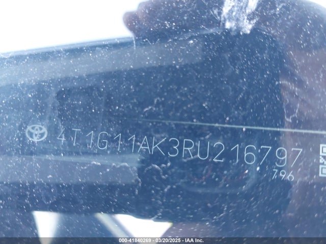 4T1G11AK3RU216797 Toyota CAMRY SE